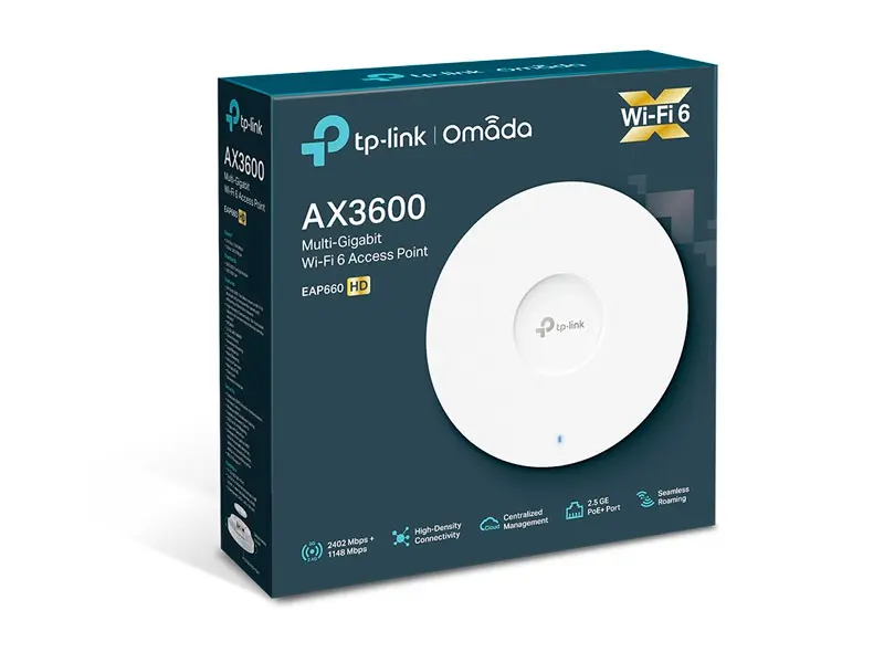 [EAP660] AP DE TECHO WI-FI 6 DOBLE BANDA AX3600 TP-LINK