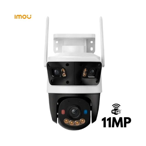 CAMARA CRUSIER TRIPLE LENTE 11MPX 2 LENTES FIJOS DE 3MPX Y 1 LENTE DE 5MPX PANORAMICO SMART COLOR WIFI6 IP66 IMOU