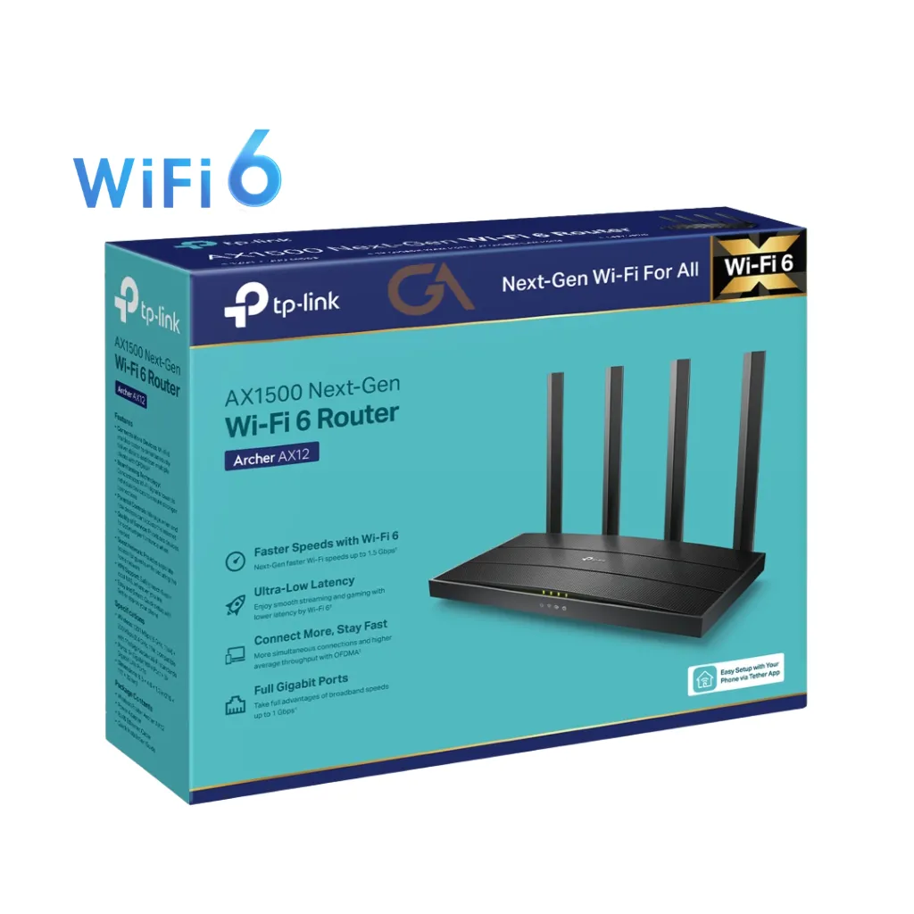 [ARCHER AX12] ROUTER WI-FI 6 GIGABIT AX1500 TP-LINK