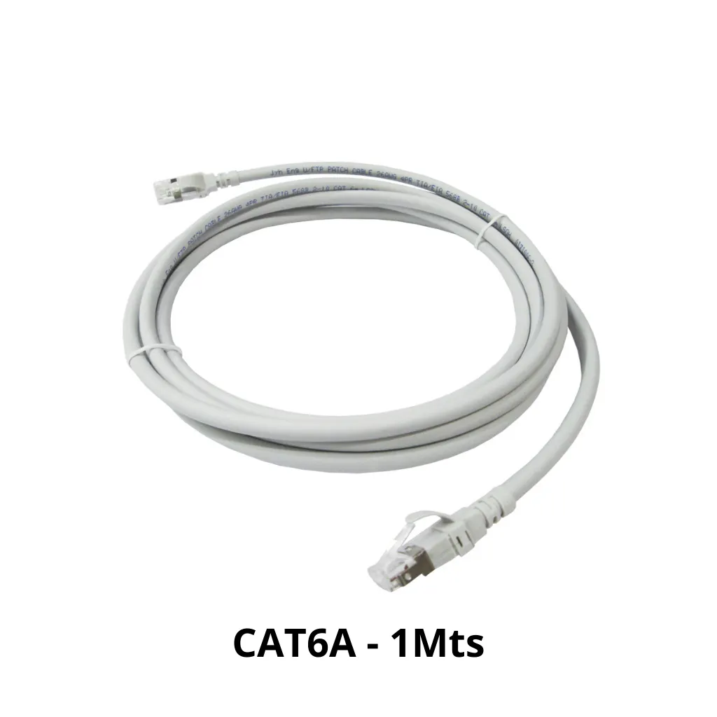 PATCH CORD CAT6A LSZH GRIS 1MTS DIXON  