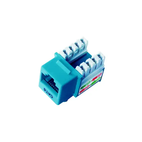 [KJ8-C6-US/BLN] JACK RJ-45 CAT6 P/PONCHEO AZUL DIXON