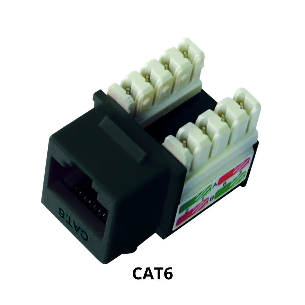 JACK RJ-45 CAT6 P/PONCHEO NEGRO DIXON