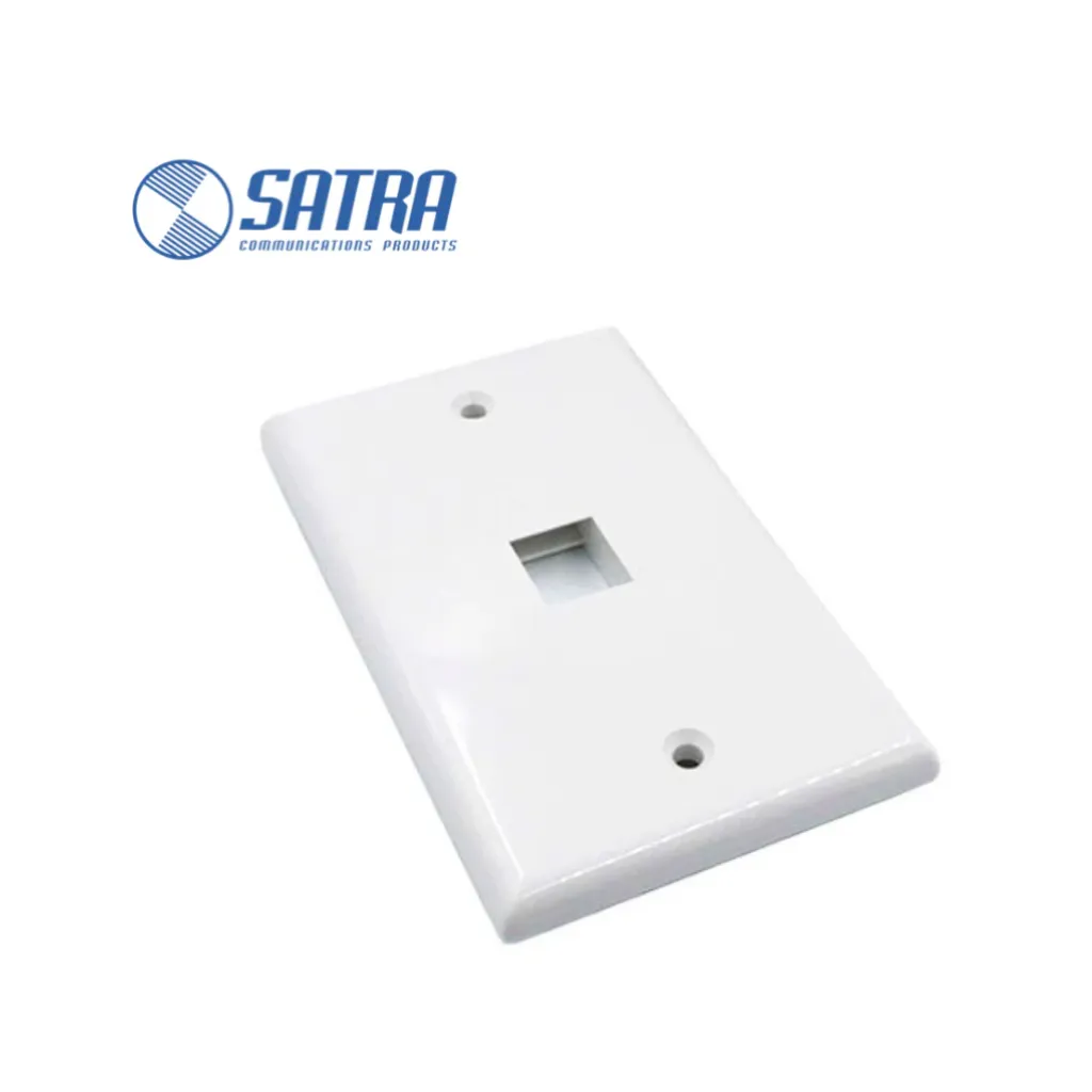 [FPA-W01] PLACA DE PARED P/RJ45 1 VIA BLANCO FACE PLATE SATRA