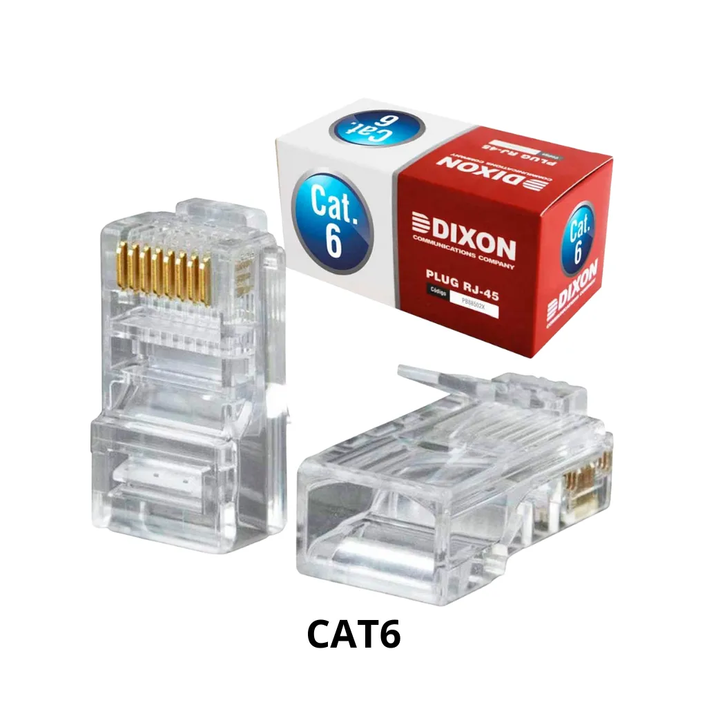 PLUG RJ-45 CAT6 CJAx100PCS DIXON