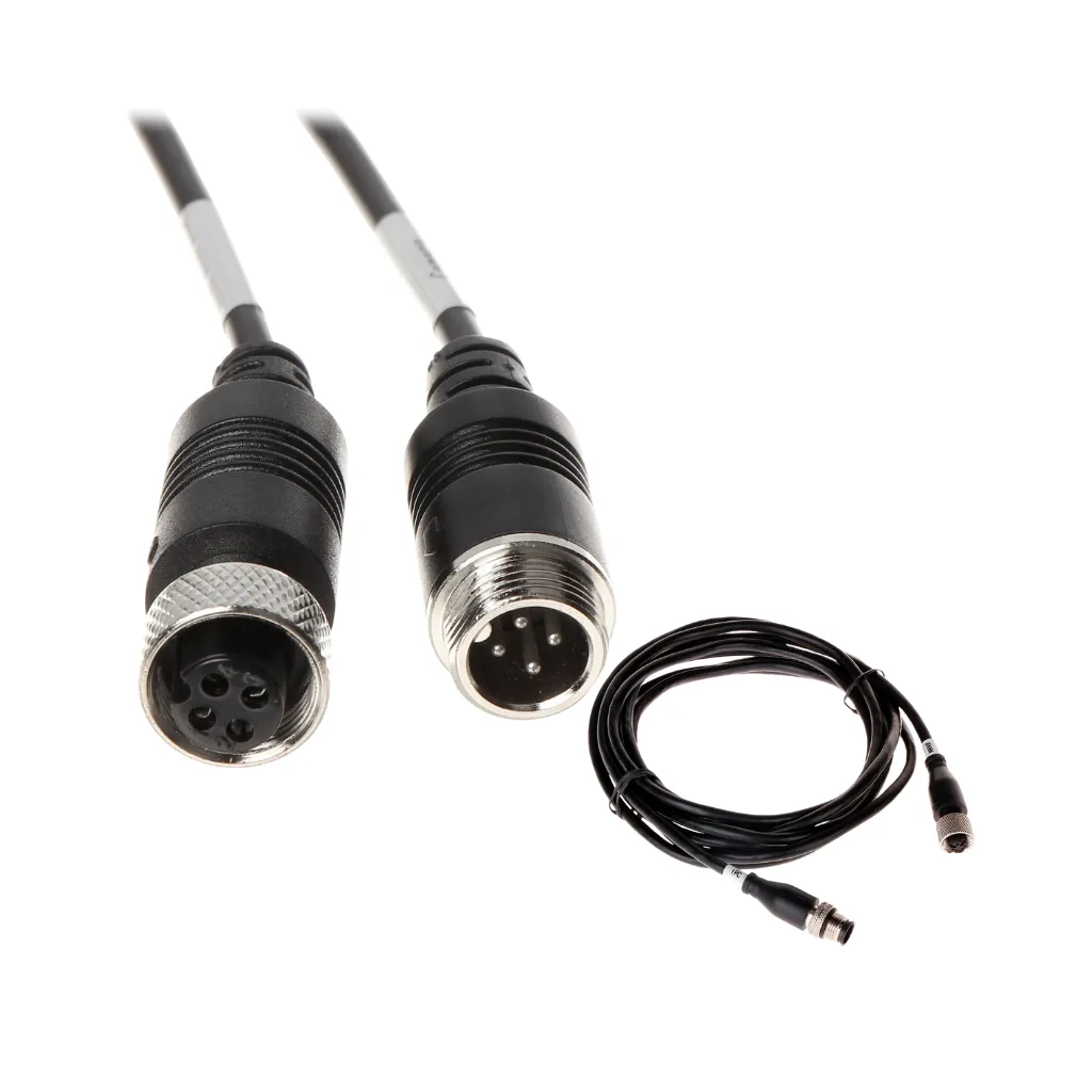 CABLE EXTENSOR DE VIDEO MÓVIL 3M, CONEXIÓN M12 HEMBRA A M12 MACHO DAHUA