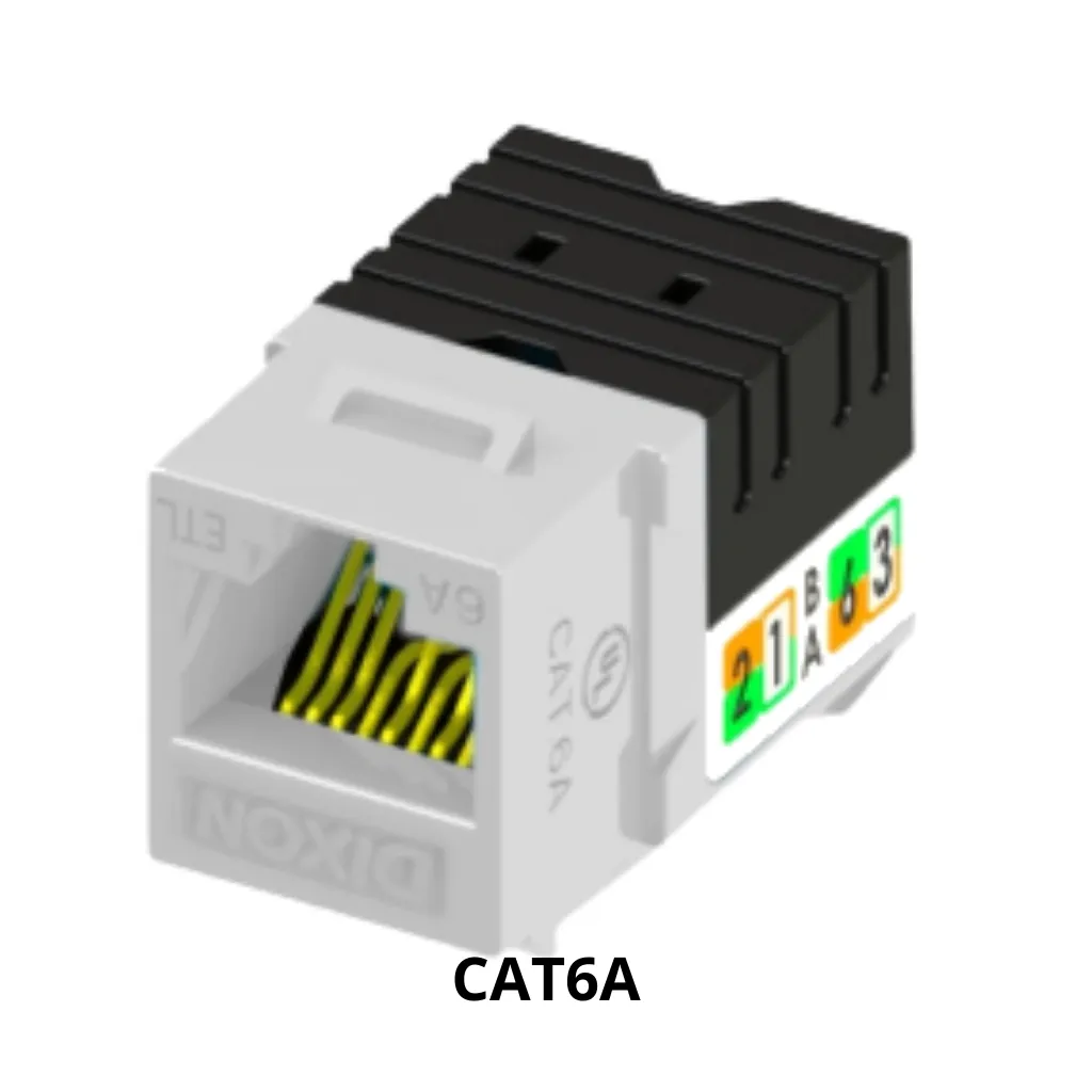 JACK RJ45 CAT6A 90 GRADOS BLANCO DIXON