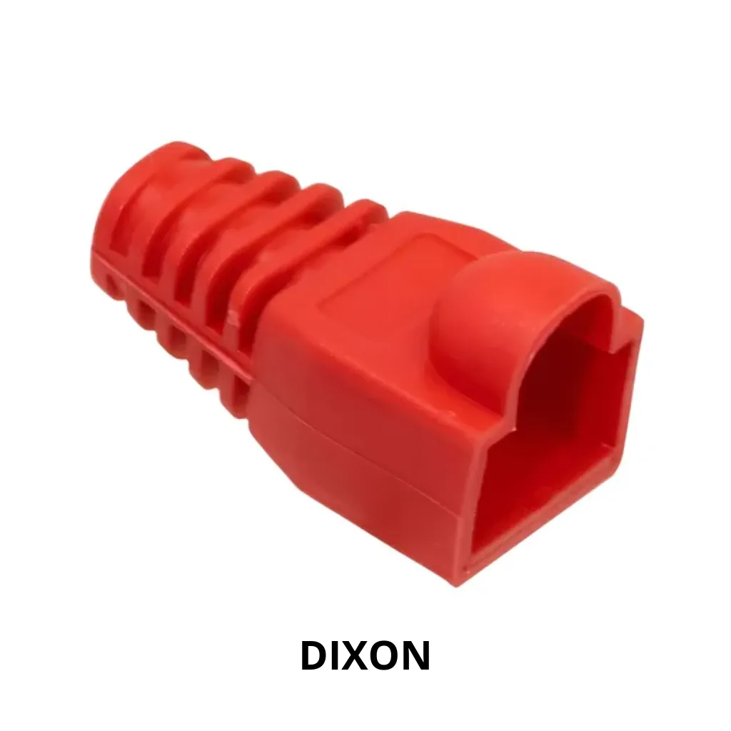 CAPUCHA PARA PLUG RJ-45 ROJO xUND. DIXON 