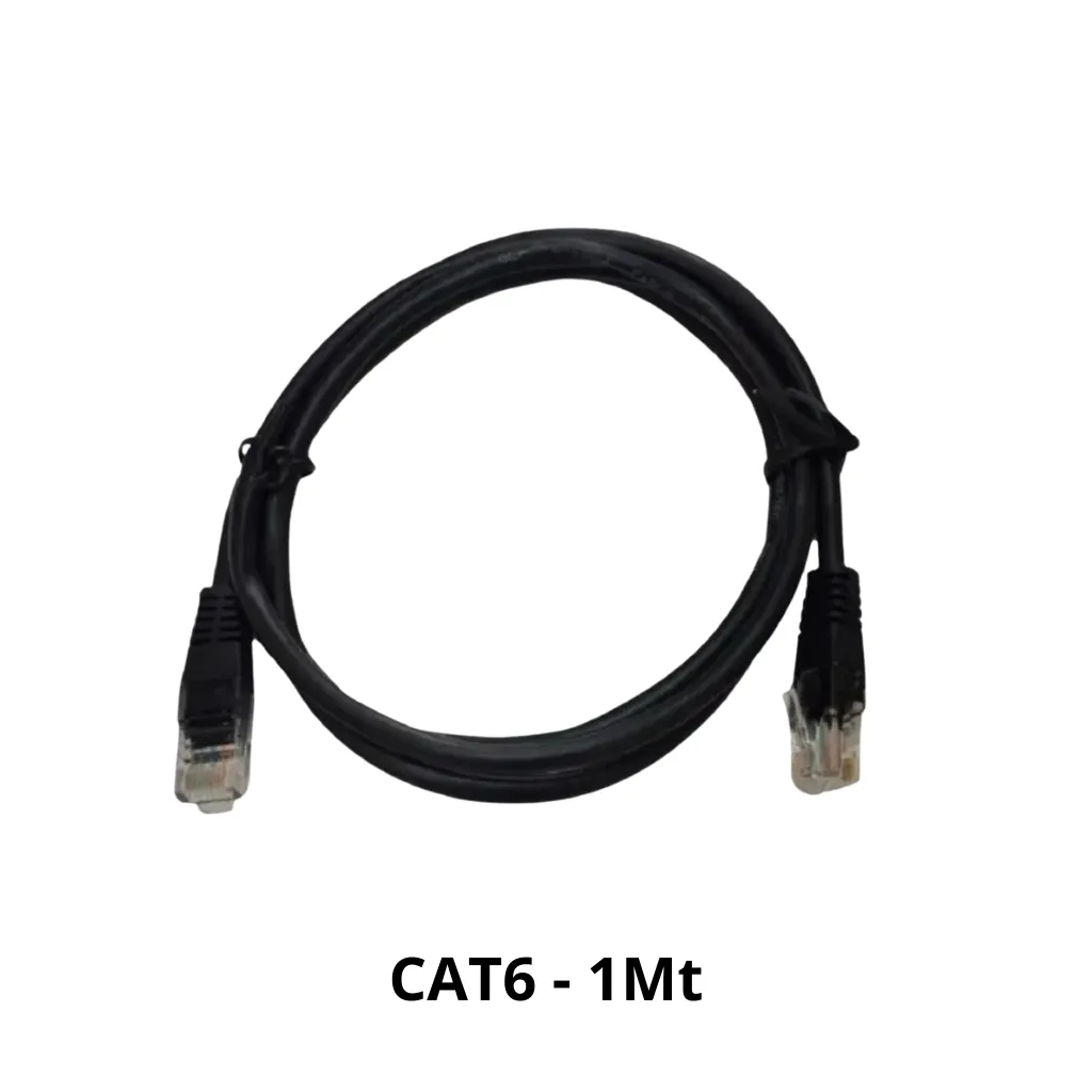 PATCH CORD CAT6 LSZH NEGRO 1MTS DIXON  
