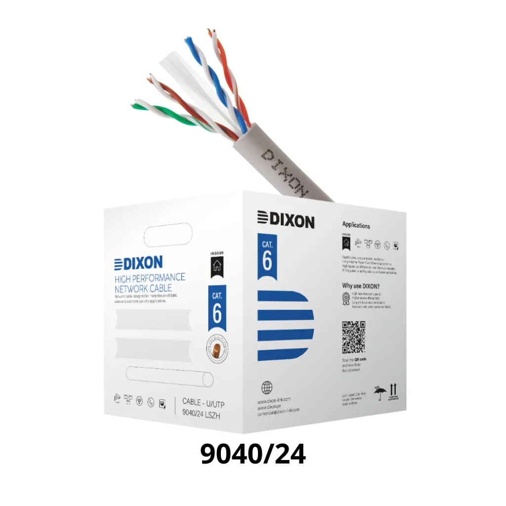 CABLE UTP CAT-6 LSZH 4PX24AWG CJAx305MTS DIXON