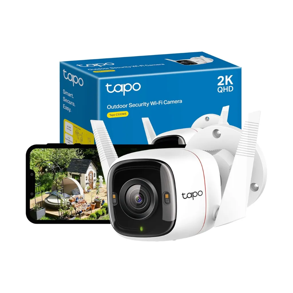 [TAPO C320WS] CAMARA WI-FI Y CABLEADO  EXTERIOR  4MPX TAPO